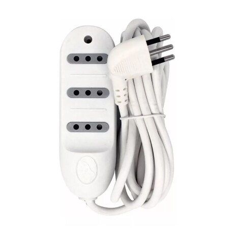ZZ ALARGUE 3 TOMAS LINEA MODULAR 2.5MT BLANCO ELECTRALINE ++ N/a