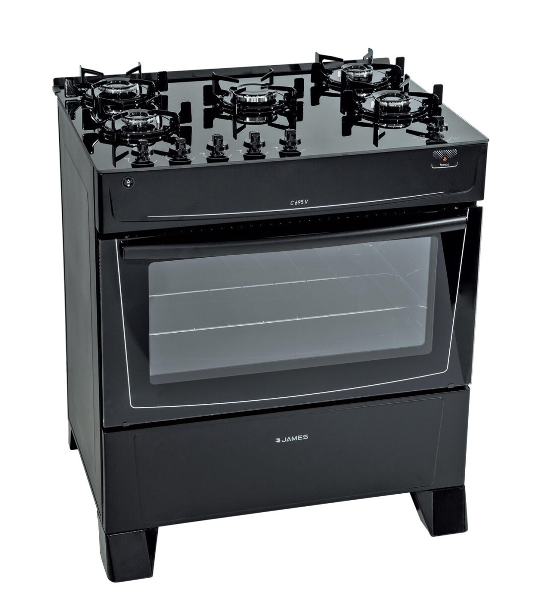 COCINA JAMES MOD. C 695 V NEGRO 
