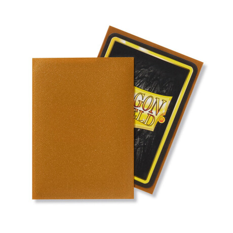 Dragon Shield: 100 Standard Sleeves - Gold Matte Dragon Shield: 100 Standard Sleeves - Gold Matte