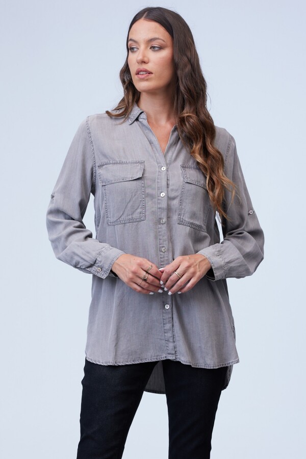 Camisa Tencel GRIS