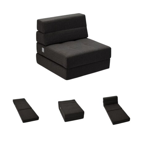 Sillón cama individual Lumax Oster en caja compactado Negro