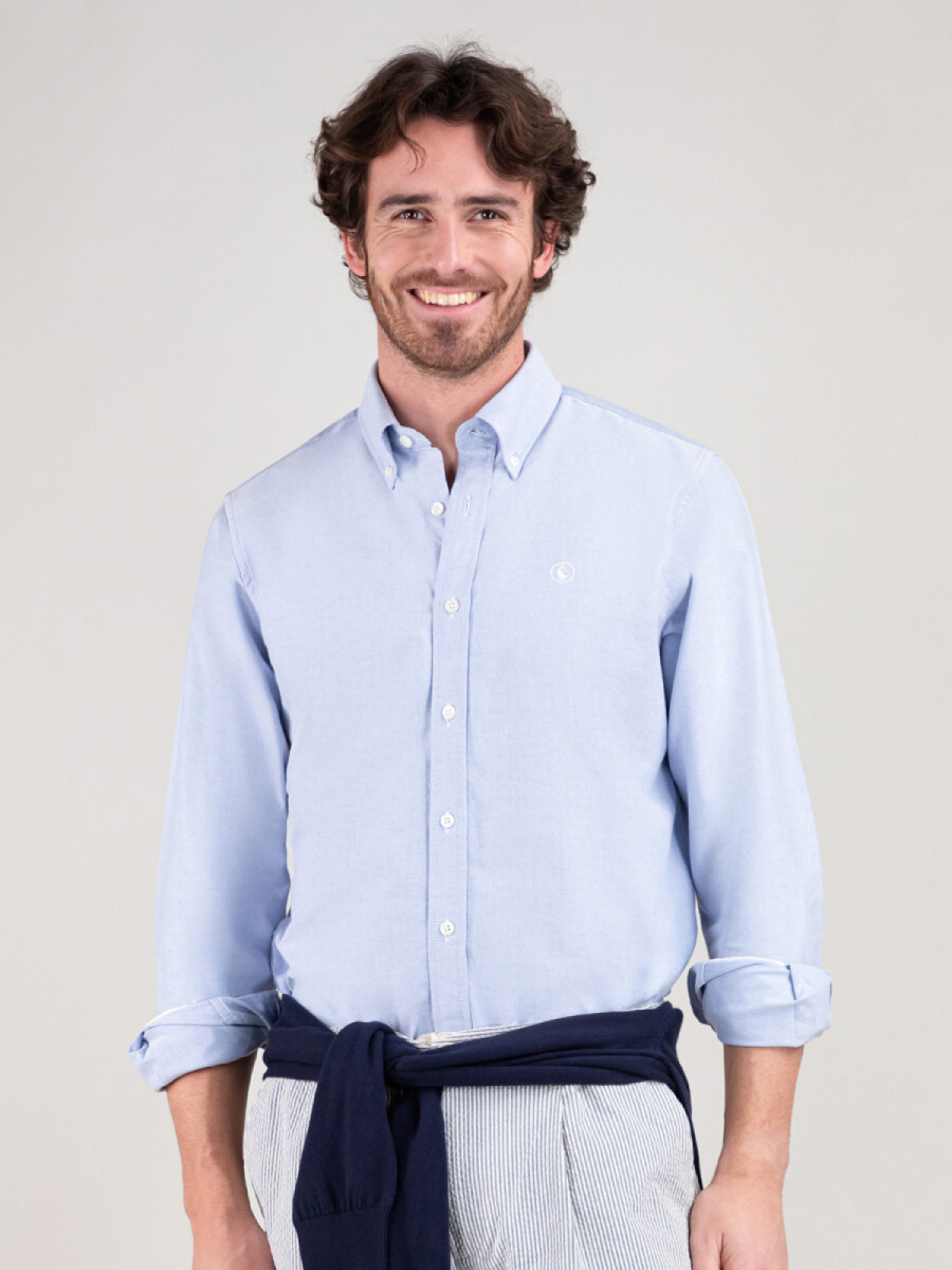 Camisa Oxford - Azul 