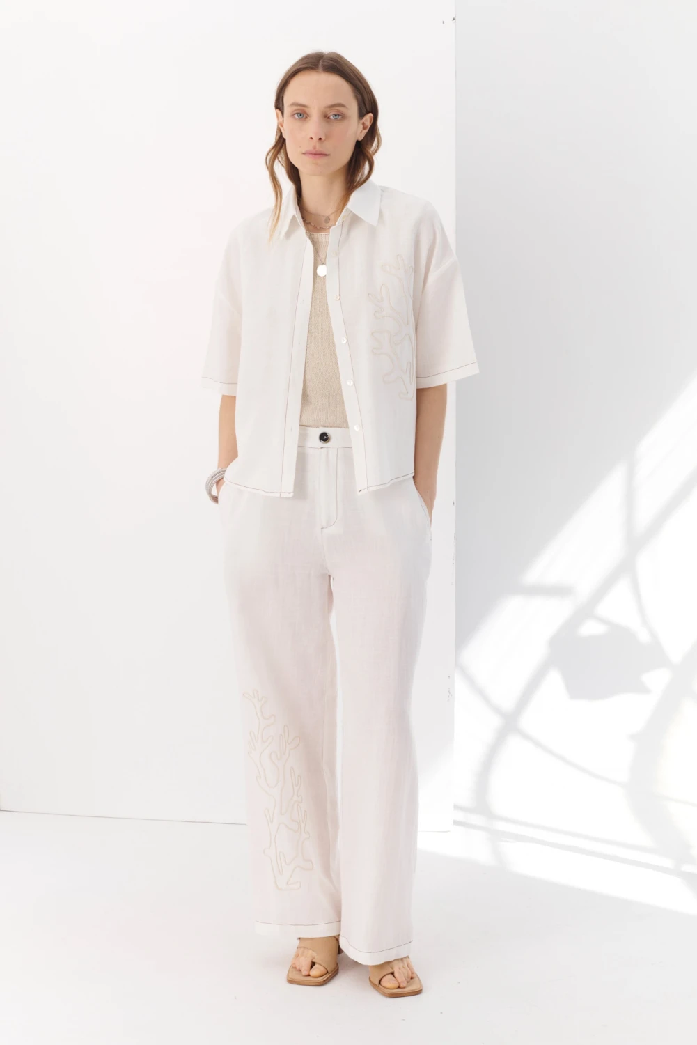 PANTALON SAINT TROPEZ blanco 3