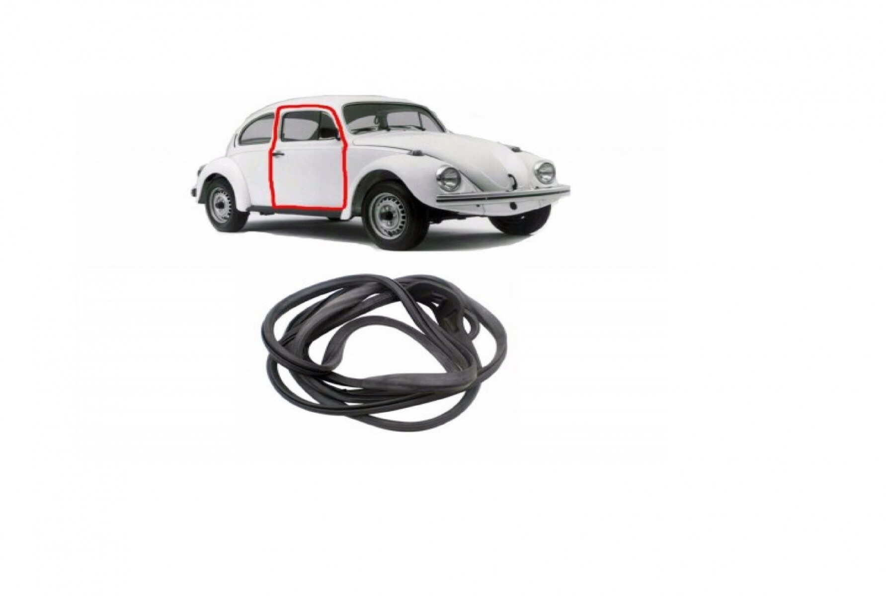 JUEGO DE GOMAS DE PUERTA FUSCA 67/88 