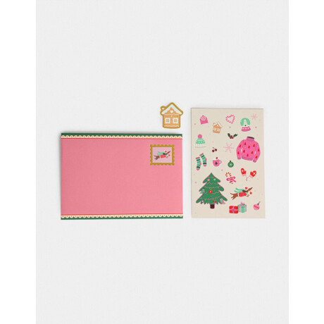 Set De Postales Navideñas Combinacion Multicolor