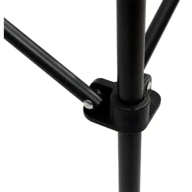 Mesa Plegable Exterior Jardín Camping Símil Madera Aluminio Negro