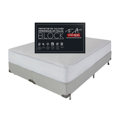 Protector De Colchón Block Extra King 193 x 203 x 36 cm Protector De Colchón Block Extra King 193 x 203 x 36 cm