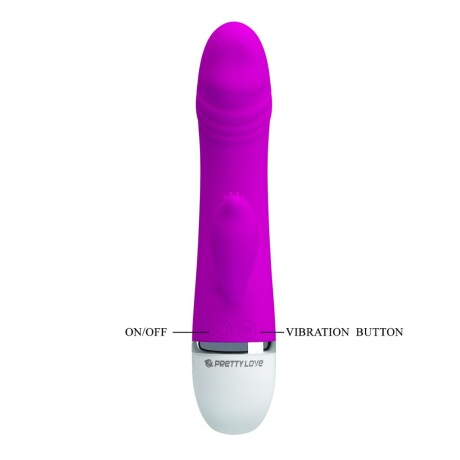 Vibrador Doble Estimulo Curvo Pretty Love David Vibrador Doble Estimulo Curvo Pretty Love David