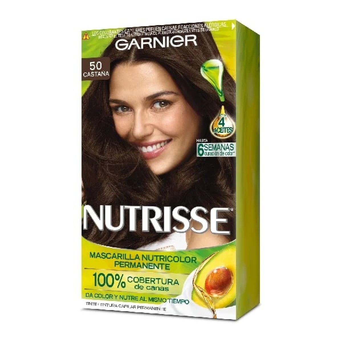 Tinta Garnier Nutrisse N°50 Castaño 