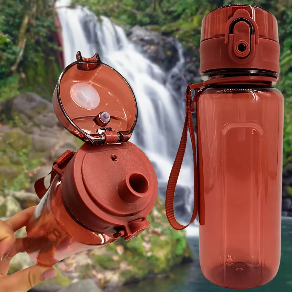 Botella SPORT con correa 550ml Roja