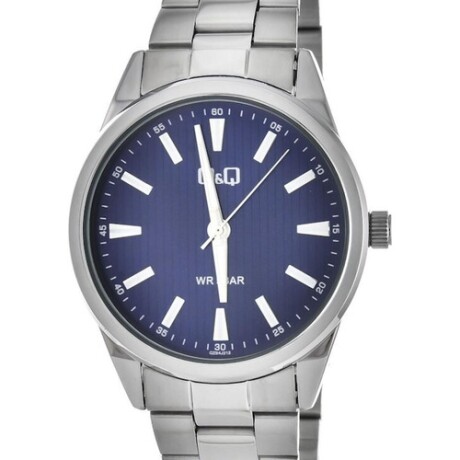 Reloj Análogo Q&Q QZ94J Resistente Al Agua Azul