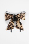 Broche moña lazo animal print