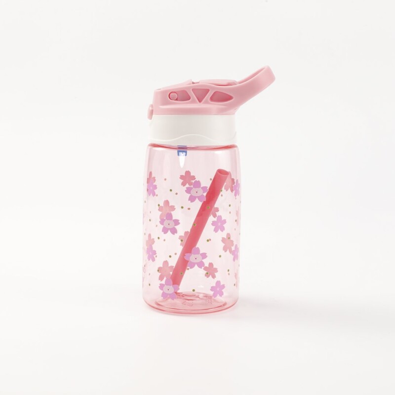 BOTELLA PLÁSTICA GATO MIMI CON TAPA FLIP Y SORBETE (480 ML / ROSA) BOTELLA PLÁSTICA GATO MIMI CON TAPA FLIP Y SORBETE (480 ML / ROSA)