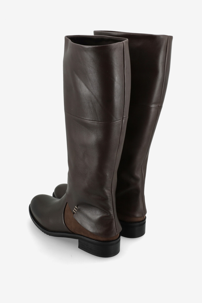 Bota larga Marron
