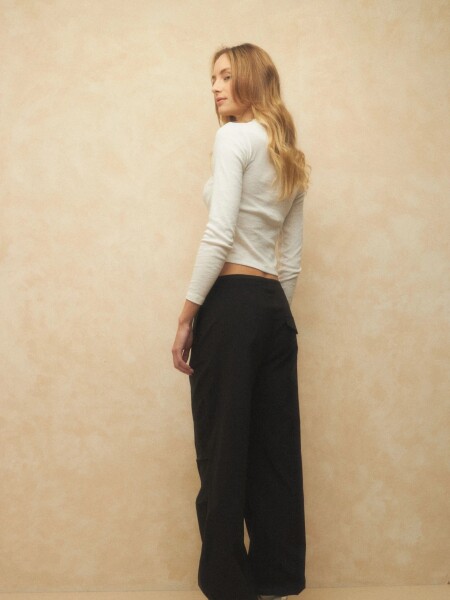 PANTALON ALLIE LUJAN NEGRO