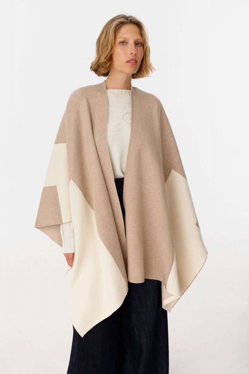 Ruana North - Crudo/Beige 
