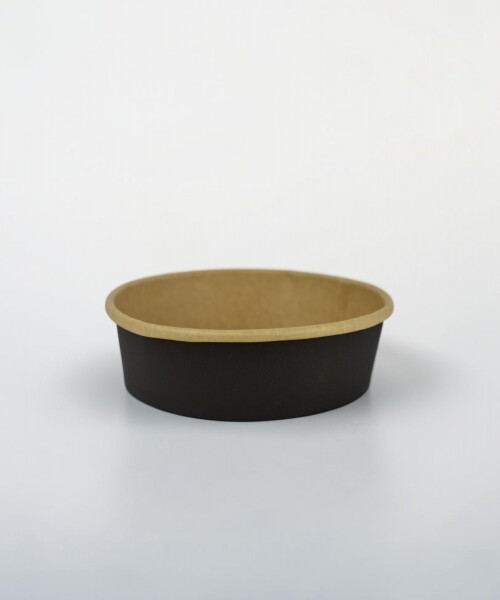 Bowl descartable kraft negro H4.5cm 480m Bowl descartable kraft negro H4.5cm 480m