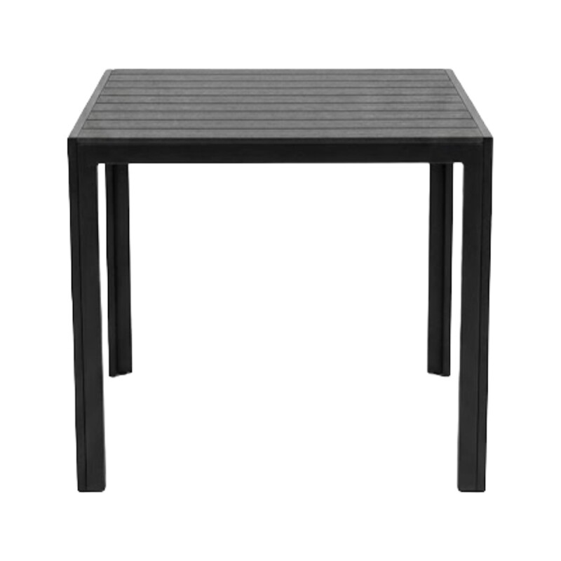 JGO MESA CUAD DE JARDIN NEGRO 5PZAS Unica