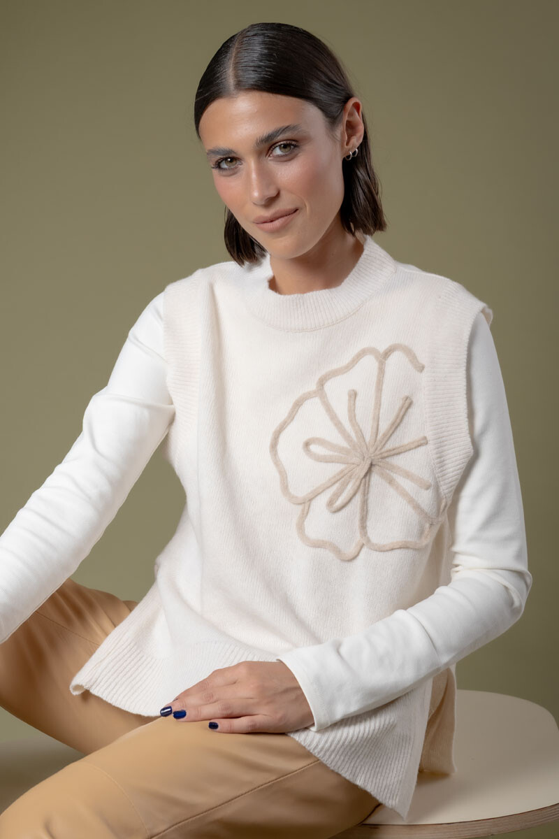 Chaleco Lirio - Natural 