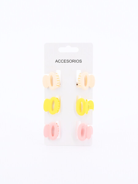 PINZAS PACK X 6 MULTICOLOR