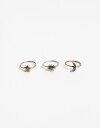 Sets Anillos Strass Sets Anillos Místicos - Plateado Antique Silver