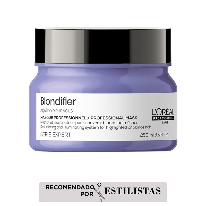 Máscara Capilar L'Oréal Professionnel Blondifier 250ml Para Cabello Rubio Y Decolorado Máscara Capilar L'Oréal Professionnel Blondifier 250ml Para Cabello Rubio Y Decolorado