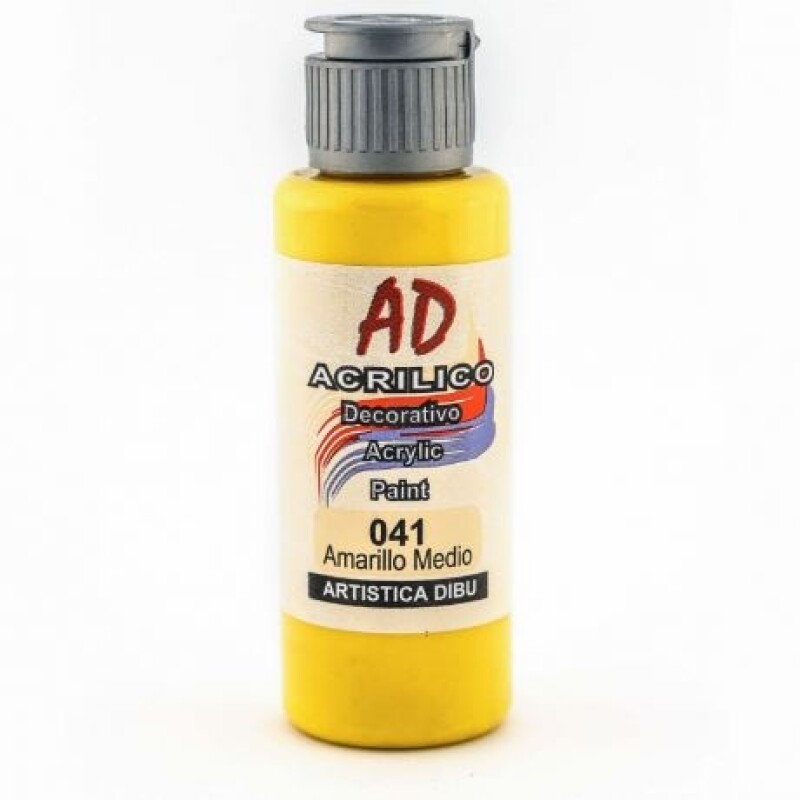 Acrílico Decorativo Ad 60 Ml Amarillo Medio #Acrílico Decorativo Ad 60 Ml Amarillo Medio