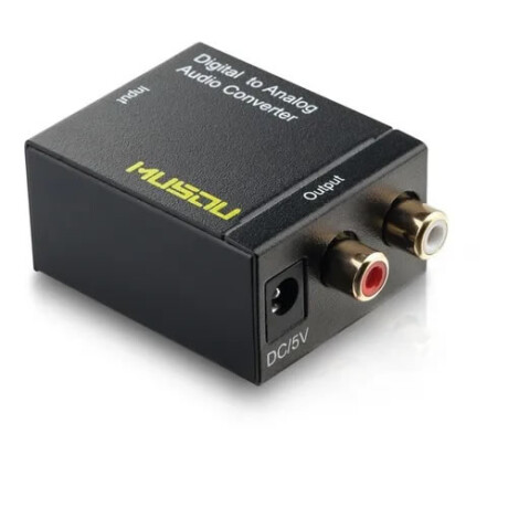 Conversor de audio digital de fibra de óptica o coaxial a RCA Conversor de audio digital de fibra de óptica o coaxial a RCA