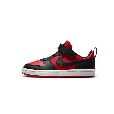 Championes Nike Courth Borough Low De Niño Black & Red