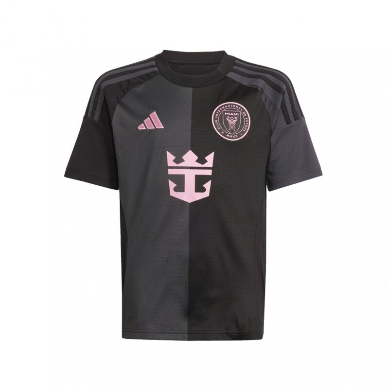 Camiseta Visitante Messi Inter Miami CF 25/26 (Niños) Grey Four / Sandy Pink / Preloved Scarlet