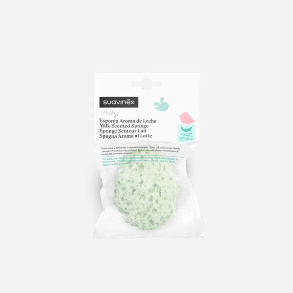 Esponja de baño con aroma extra suave SUAVINEX verde agua