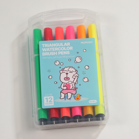 PINCEL ACUARELA TRIANGULAR (12 COLORES) PINCEL ACUARELA TRIANGULAR (12 COLORES)