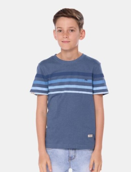 REMERA RAYADA Piedra