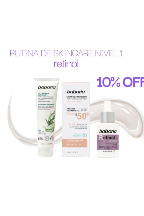 Rutina de skincare NIVEL 1 Retinol