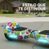 Skate Electrico Hoverboard Gogreen Musica Bt Luces Patineta Diseño Flores