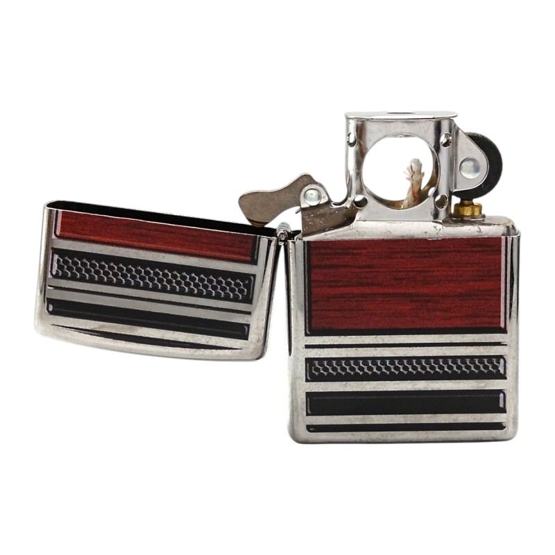 Encendedor ZIPPO 28676 Steel and Wood - ZP286738 plateadocombinado