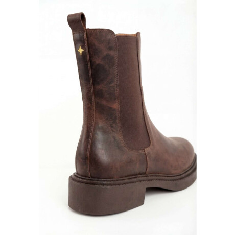 Bota Cuero Chocolate