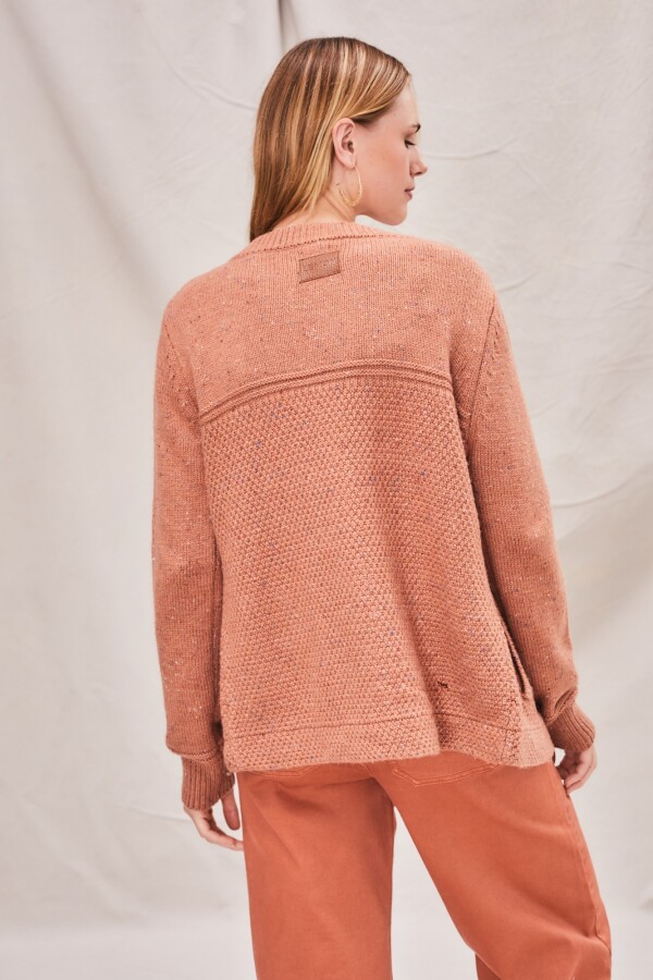 Cardigan Broches Ocre