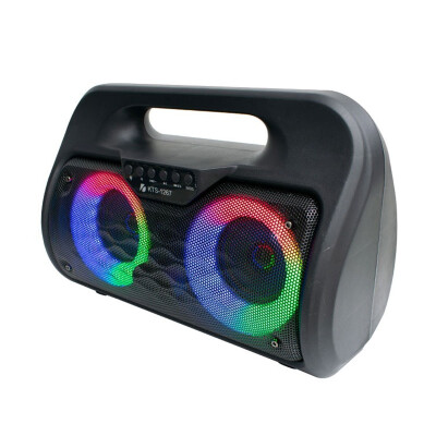 Parlante portátil bluetooth KTS-1267 2x3" luces led Parlante portátil bluetooth KTS-1267 2x3" luces led