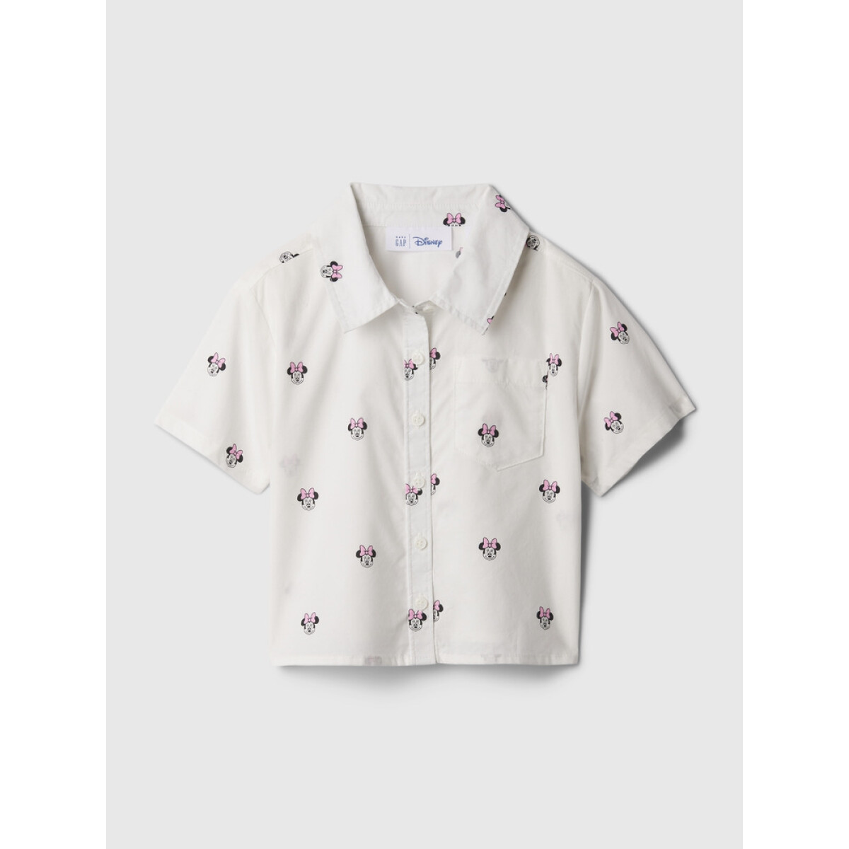 DIS SS BTN ICON SHIRT - OPTIC WHITE 