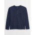 V-LS HENLEY TAPESTRY NAVY