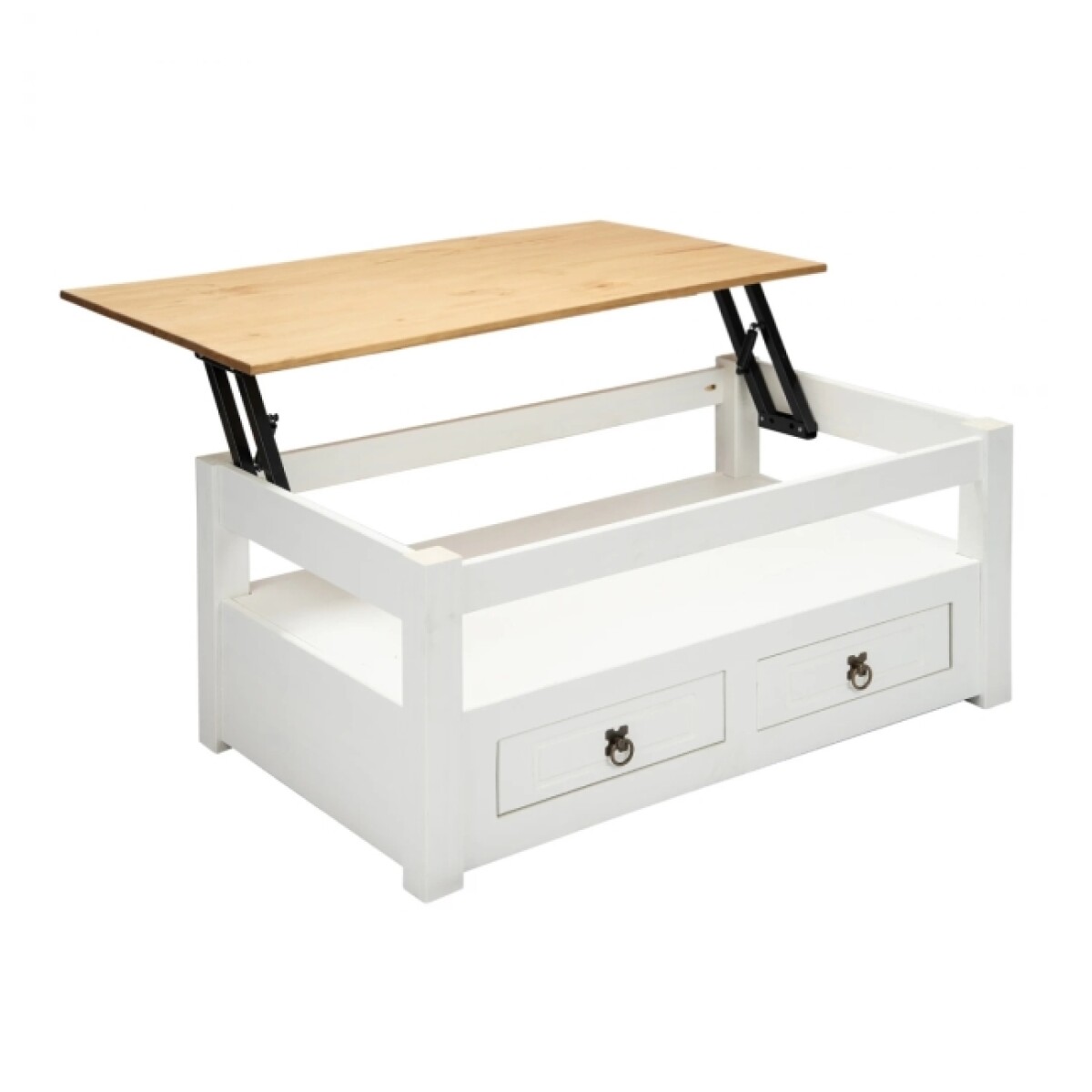 Mesa De Centro Articulada Blanco 