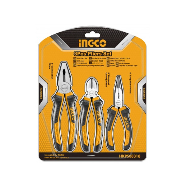 SET X 3 PINZAS COMBINADA PT FINA INGCO SET X 3 PINZAS COMBINADA PT FINA INGCO