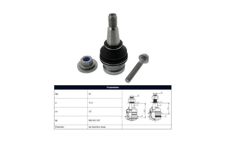 Rotula Del Audi A4/Q5 08-17 Der/Izq Rotula Del Audi A4/Q5 08-17 Der/Izq