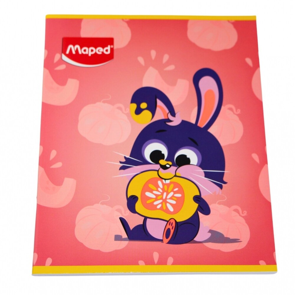 CUADERNO MAPED RAYADO DE 48 HOJAS TAPA CONEJO
