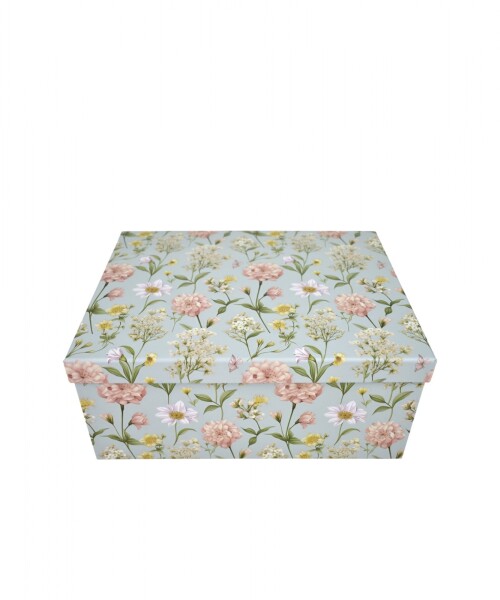 Caja rigida - flores - 19,5 x 26,5 x 11,5 Caja rigida - flores - 19,5 x 26,5 x 11,5