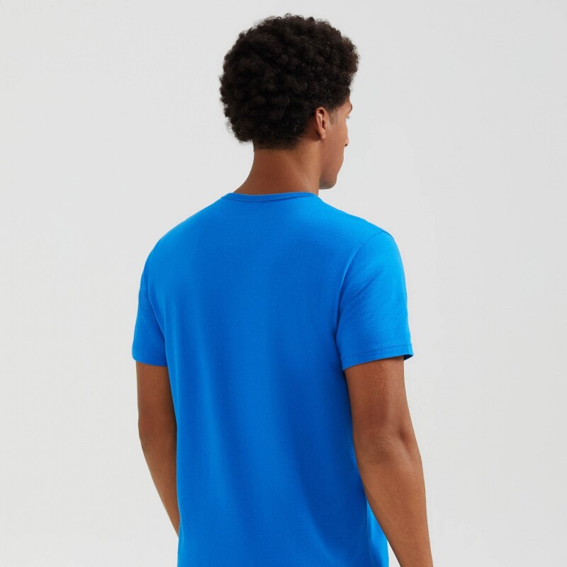CAMISETA MM MASC AZUL MEDIO
