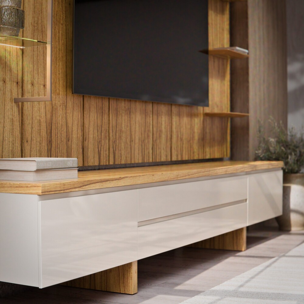 Rack de TV SUD 2.2 - Linea Manhattan Gianduia / Cinamomo