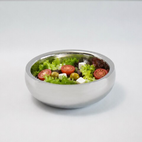 Bowl de Ensalada Acero inoxidable Cromado 18/10 Volf - Doble Pared Grande Bowl de Ensalada Acero inoxidable Cromado 18/10 Volf - Doble Pared Grande