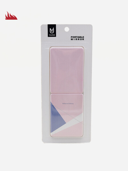 ESPEJO 23X10 CM ROSADO